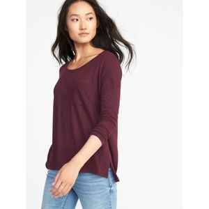 Old Navy purple boyfriend tee